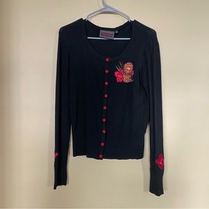 Voodoo Vixen Tiki Sweater, Size Large